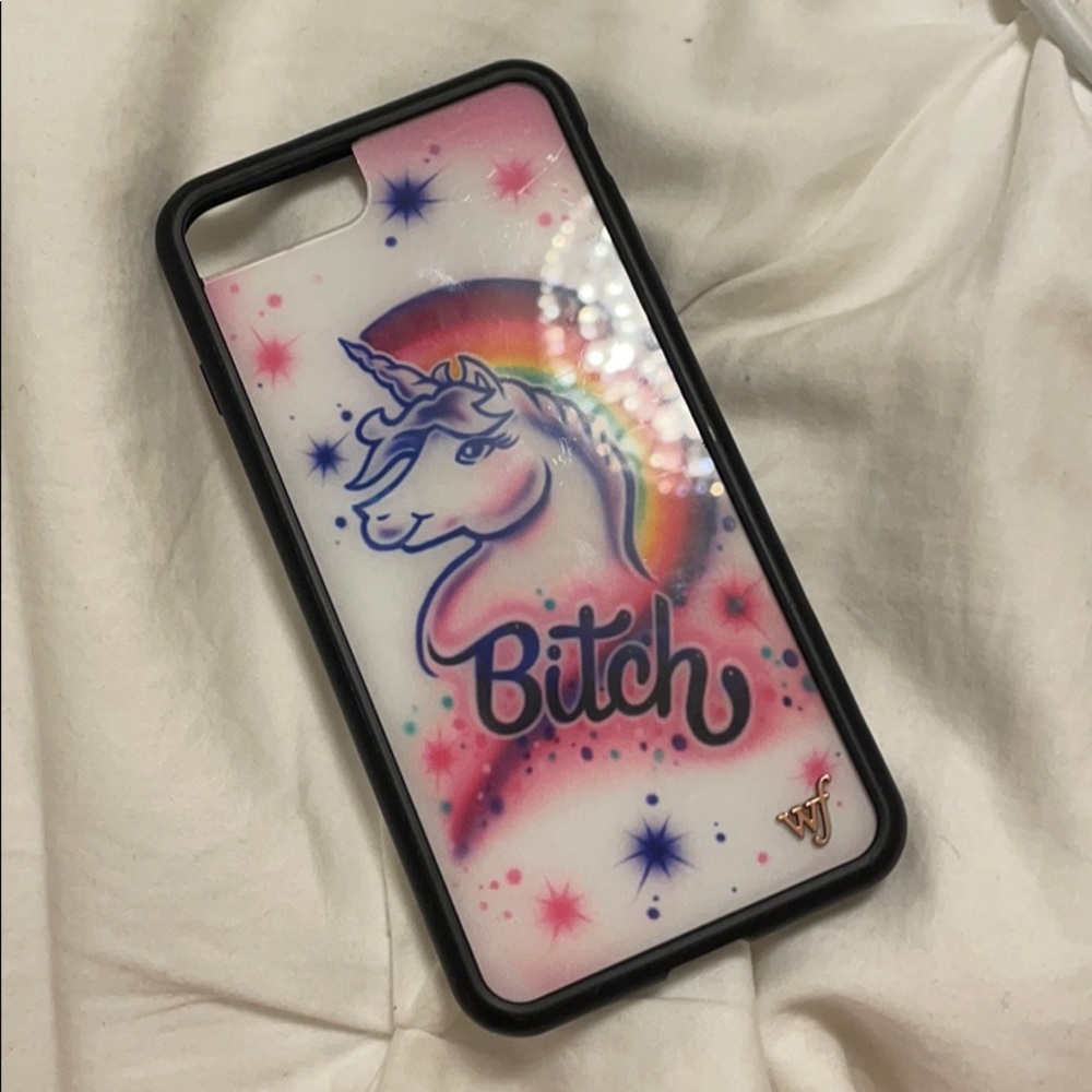 Wildflower Phone case Bitch unicorn 8 plus case